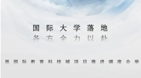 国际大学落地 各方全力以赴 | 莫恩国际教育科技城项目推进调度会举行